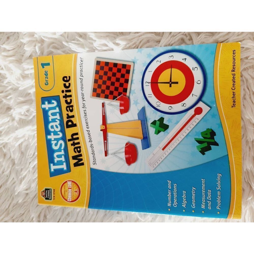 Common core Instant Math Practice grade 1 homeschool workbook NWT